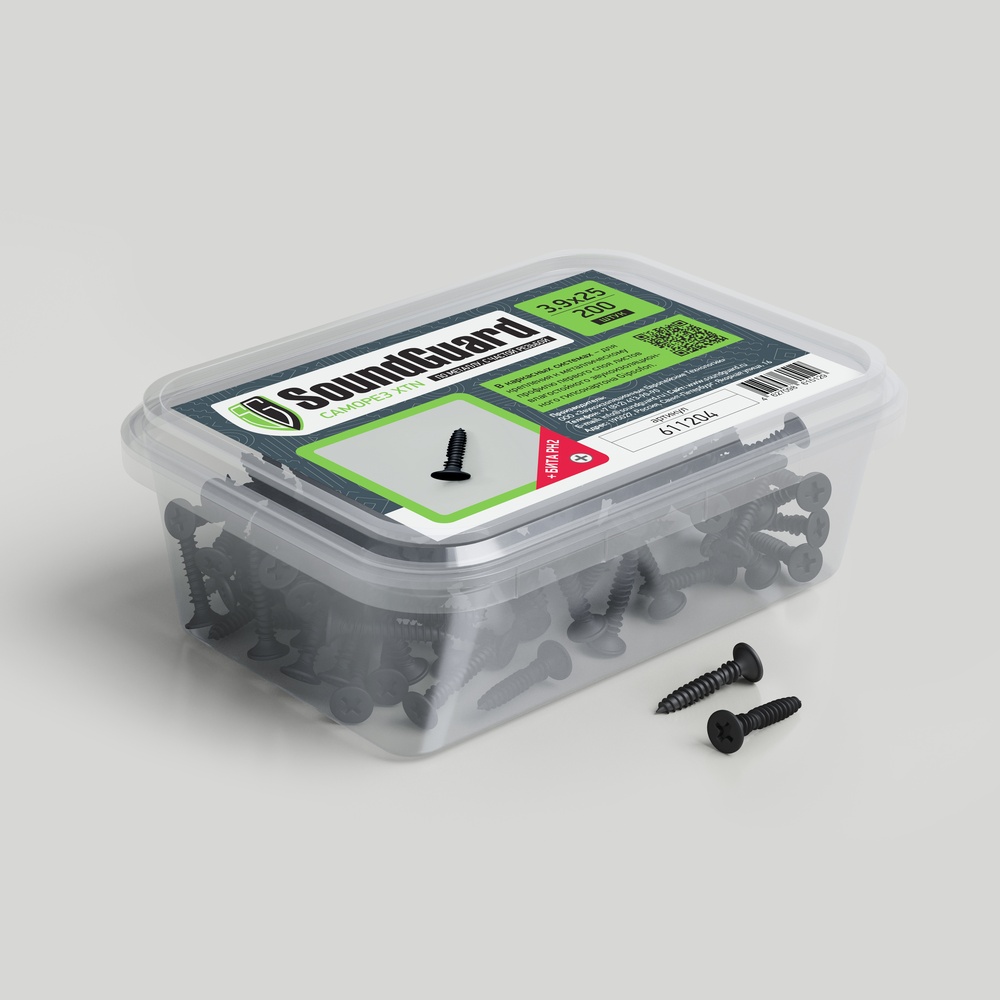 4e7db74bec9bb537a60429b71087227a.jpg Саморезы Soundguard XTN 3,9x25