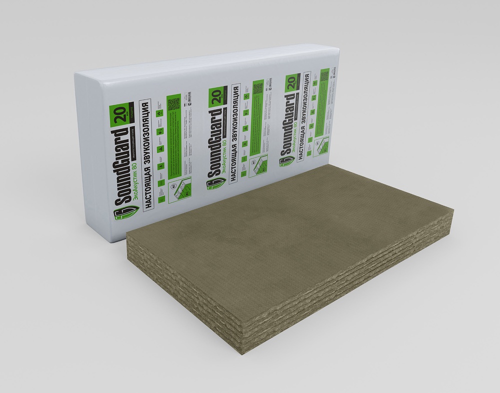 7be9ec62f6a06984a6d609823932e9e5.jpg Плита звукопоглощающая SoundGuard ЭкоАкустик 80